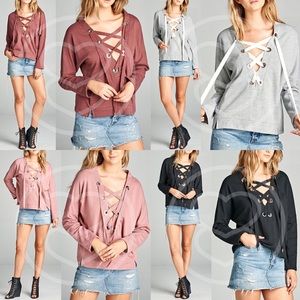 Bellanblue Tops - RYLIE Long Sleeve Top - BRICK Bellanblue Tops - RYLIE Long Sleeve Top - BRICK
