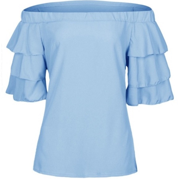"Emilee" Ruffle Sleeve Top - Picture 8 of 8