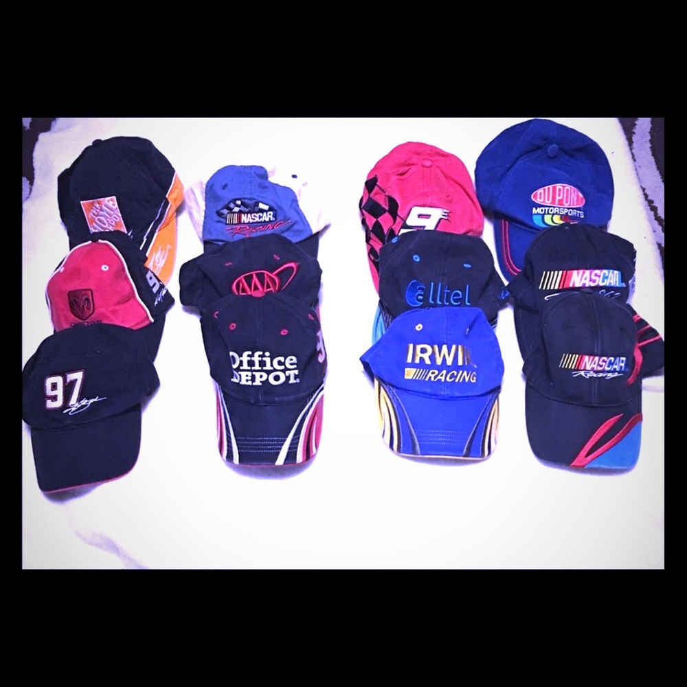 NASCAR HATS IN GREAT CONDITION NEVER WORN
