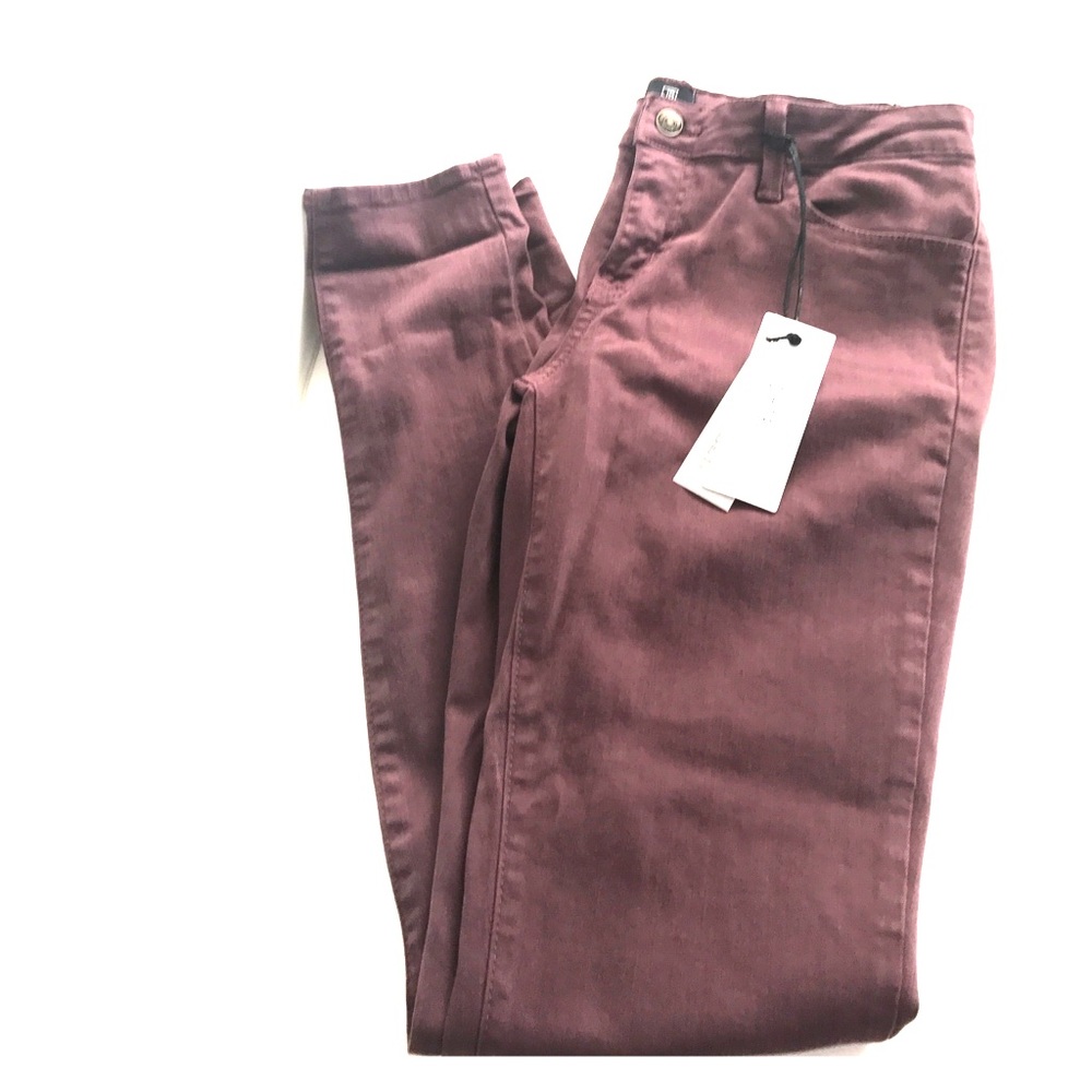 Burgundy Skinny Jean (Brand = JUSTBLACK)