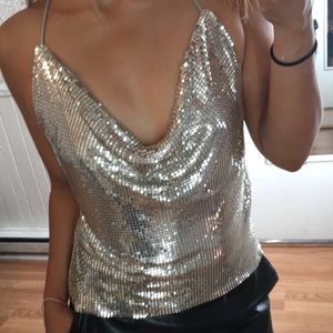 Forever 21 CHAIN HALTER TOP