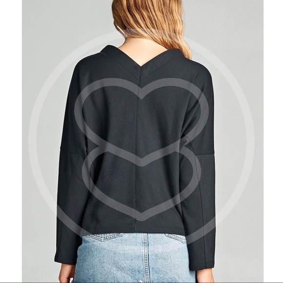 RYLIE Long Sleeve Top - BLACK - Picture 5 of 6