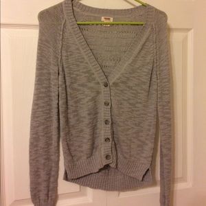 Gray cardigan