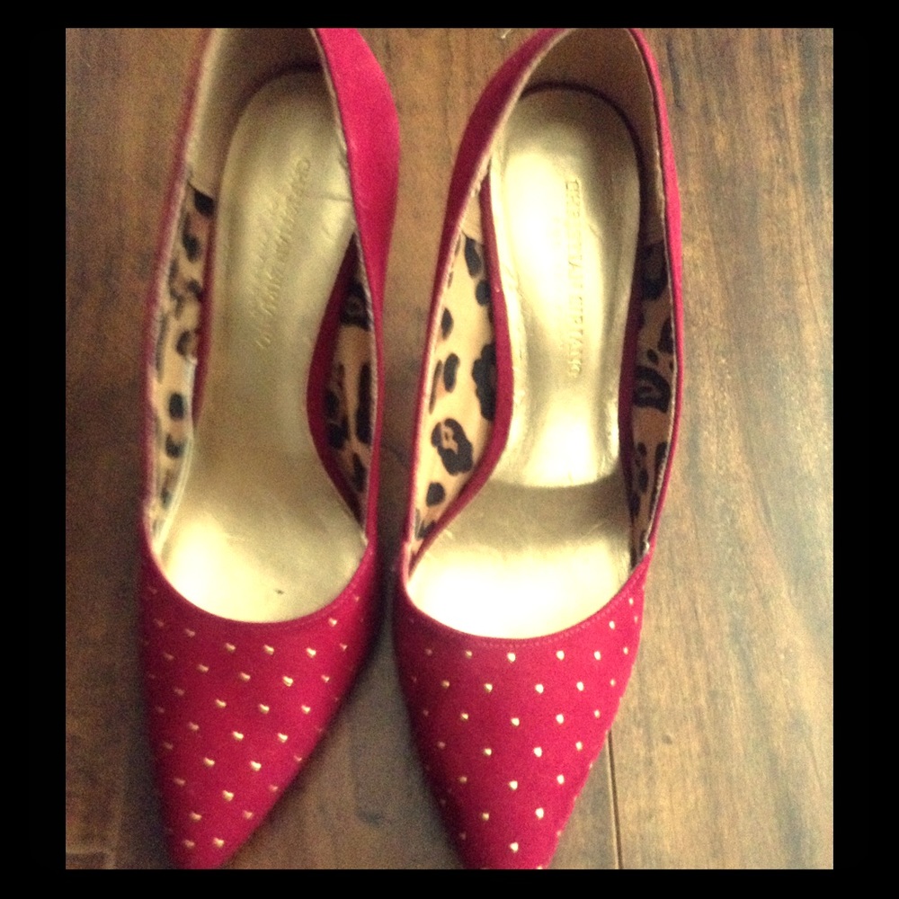 Burgundy heels