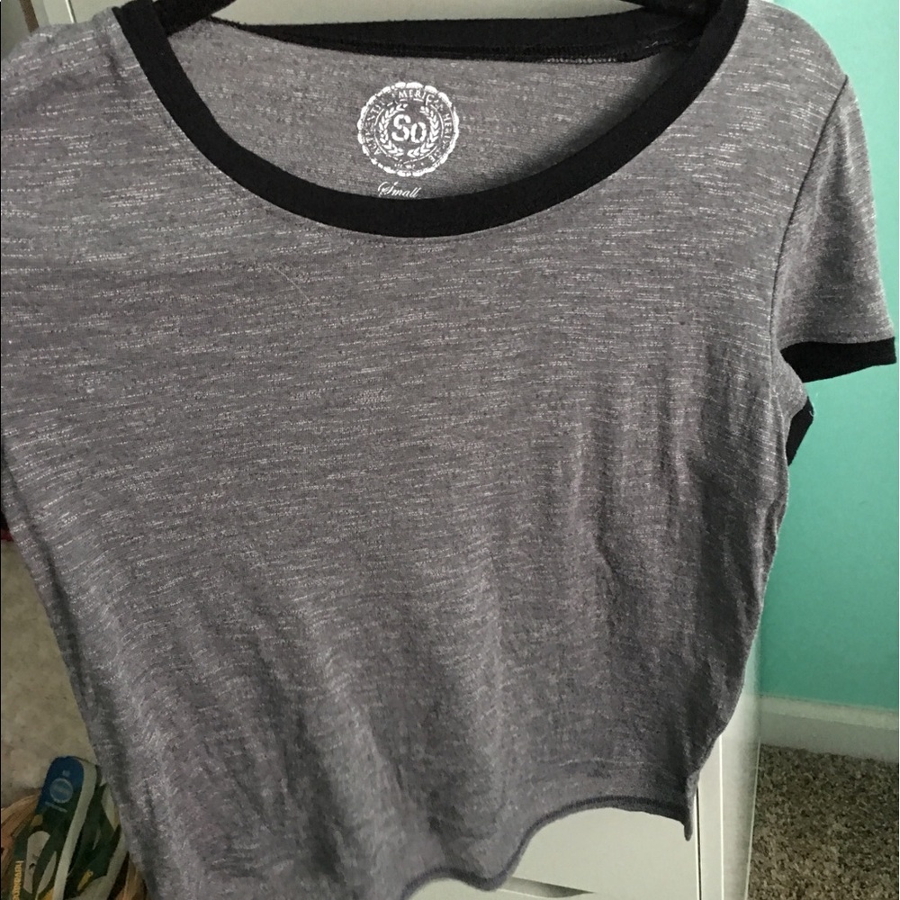 Grey crop top