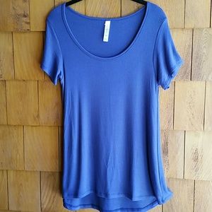 XXS blue Lularoe classic tee