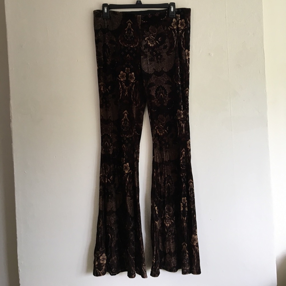 Free People Velvet Wide Leg Pants
