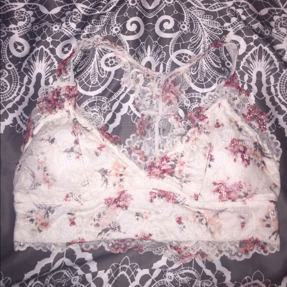 Flowered Lace Bralette