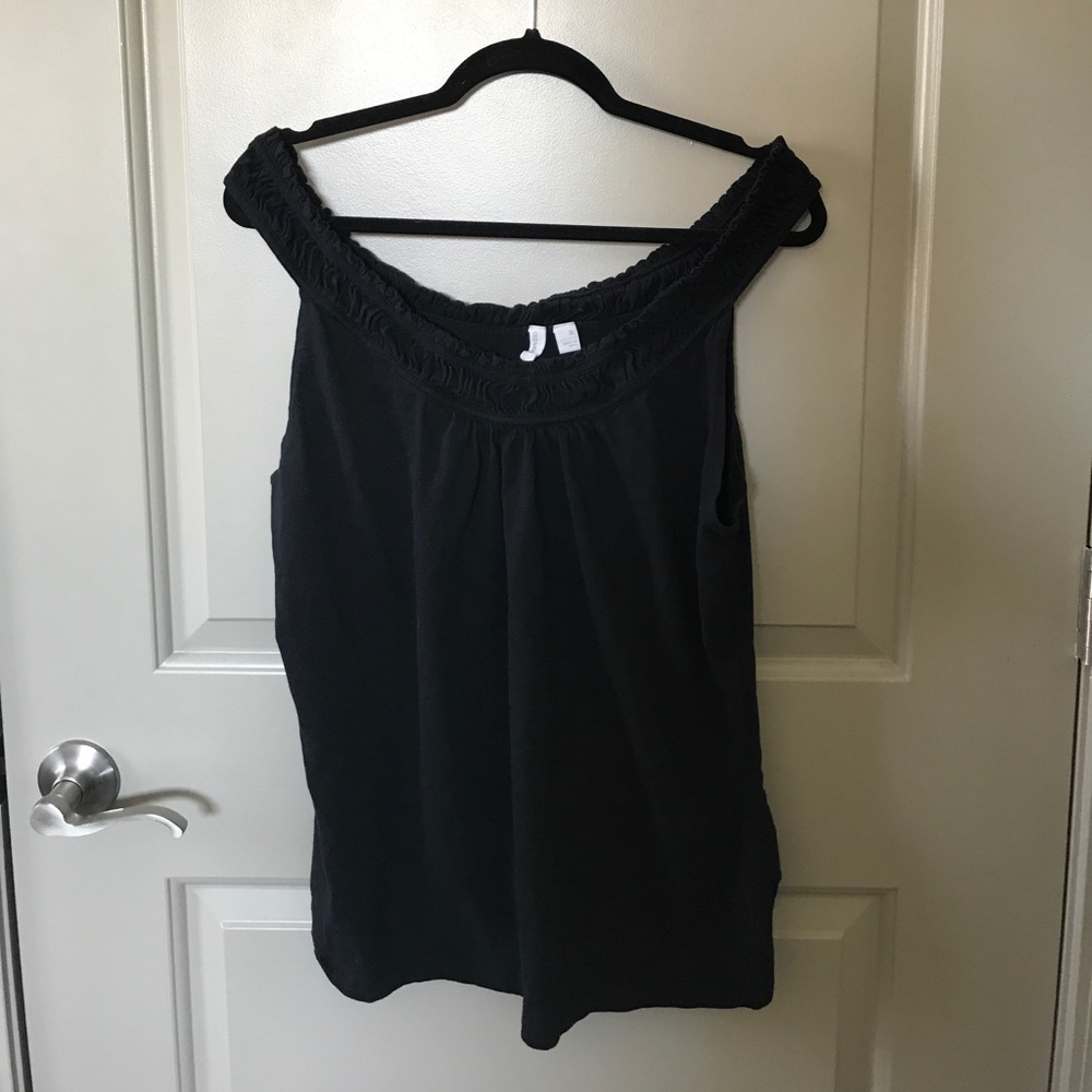 Black tank or off the shoulder tank