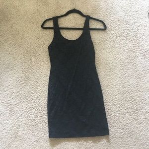 Slim black dress