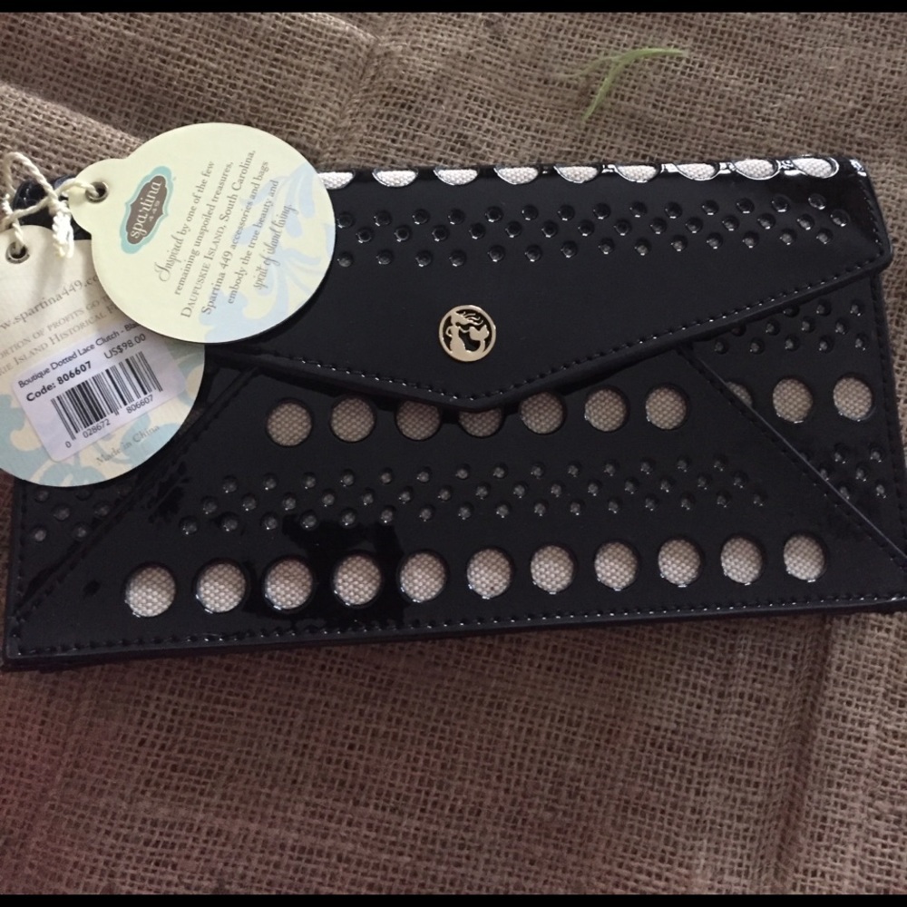 Spartina Boutique Dotted Lace Clutch