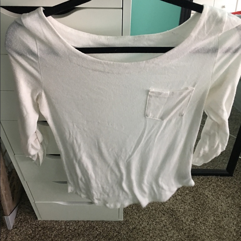 Cute white shirt with pocket