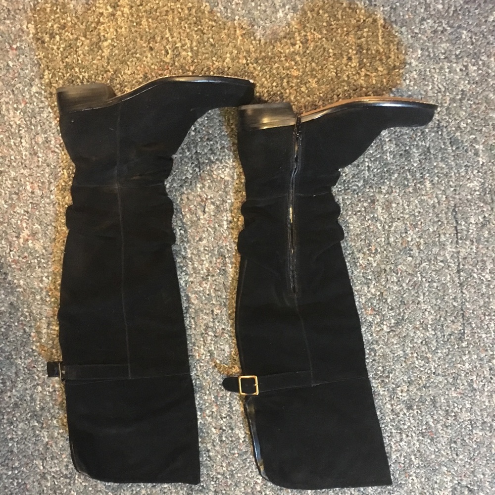 Over knee soft leather boots