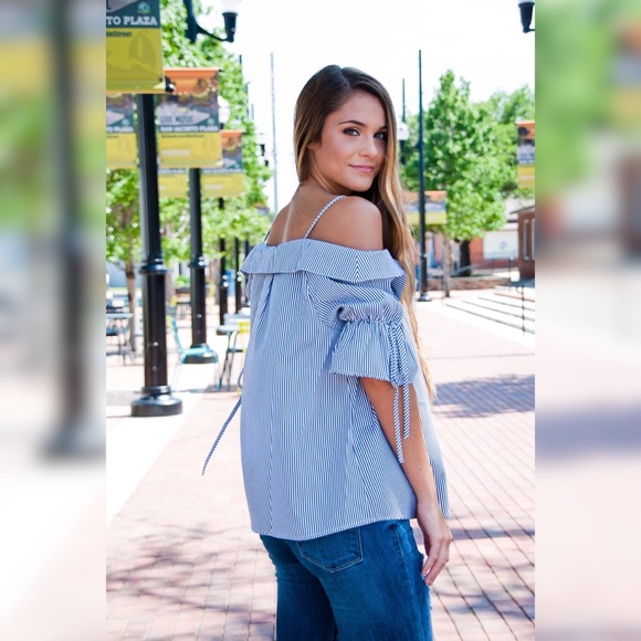 Preppy stripe button up - Picture 5 of 7