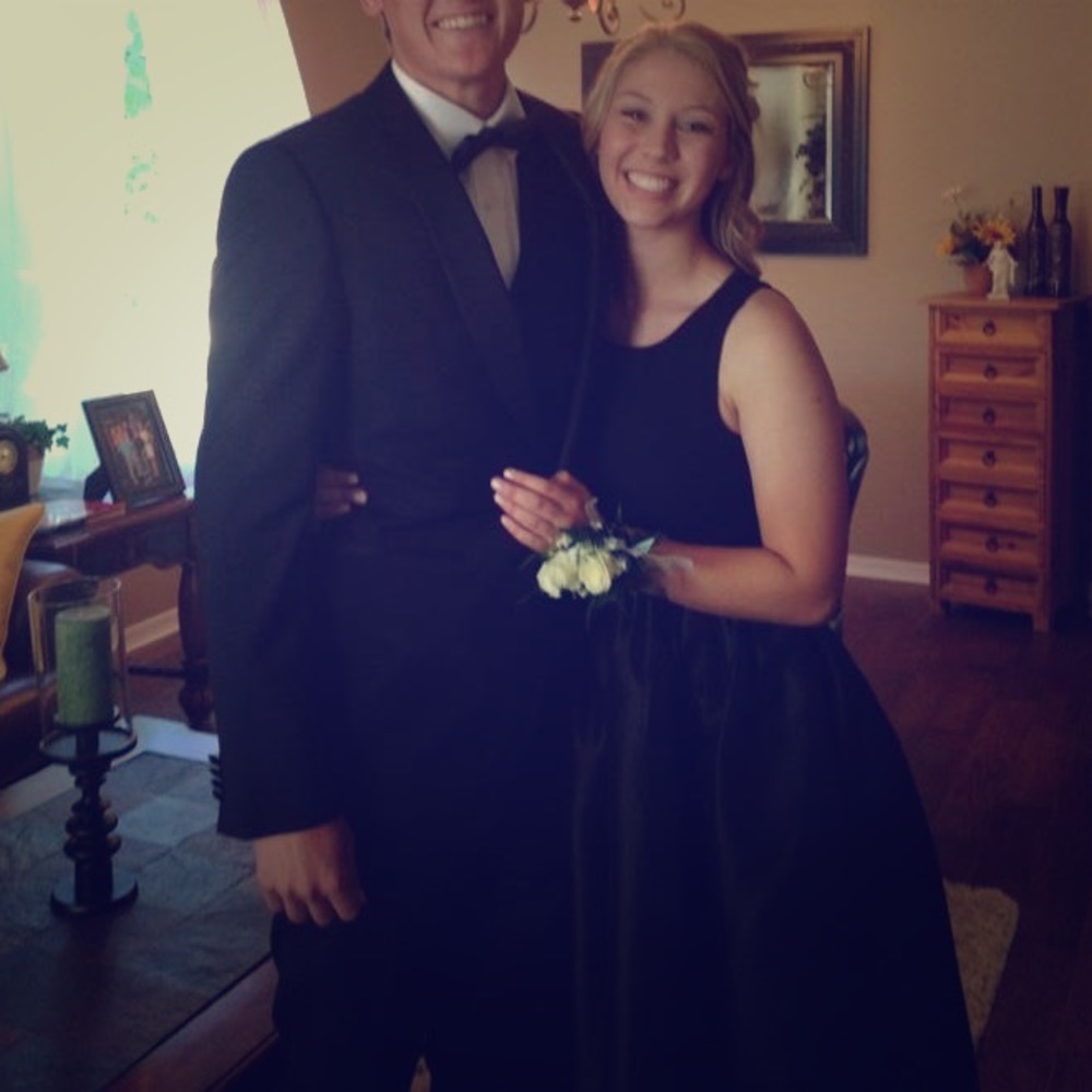 Simple Black Prom Dress
