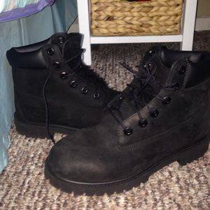Black Timberlands. Waterproof