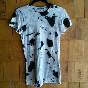 XS Black grey tie dye Vince tee