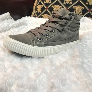 Blowfish green/gray high top sneakers