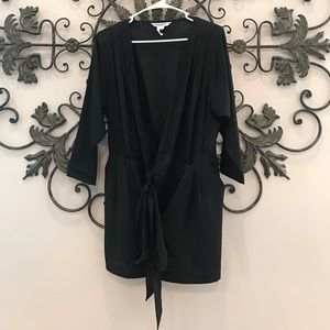 BCBGeneration wrap around black romper size 2