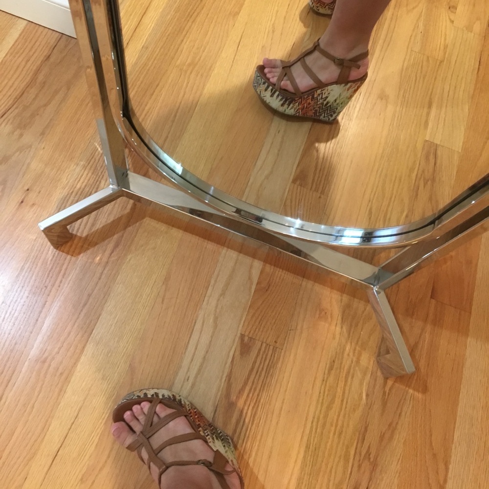 STEVE MADDEN brown and printed wedges ☀️