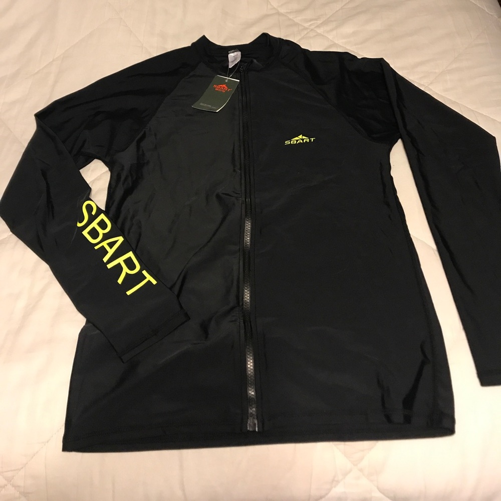 Mens Long Sleeve Swim Top