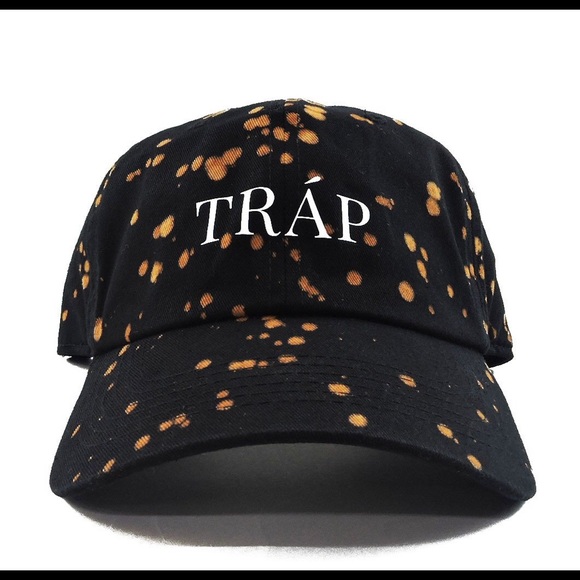 Other - TRAP Black Bleached Dad Cap NEW