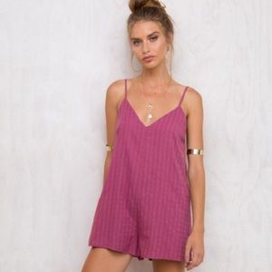 Pink playsuit