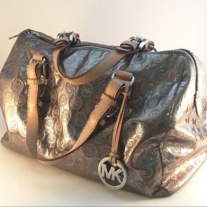 Michael Kors Metallic Handbag gently used