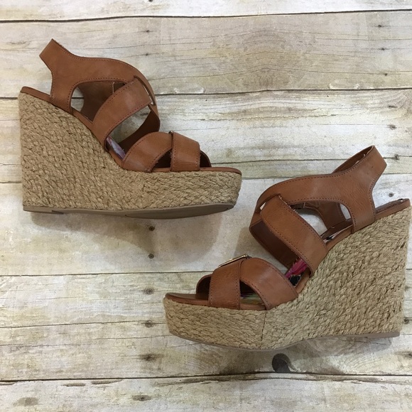 Madden Girl Shoes - ❤️Madden girl brown wedges with buckles