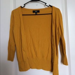 Mustard yellow cardigan