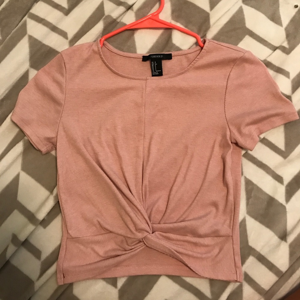 pink crop top from forever 21, never worn