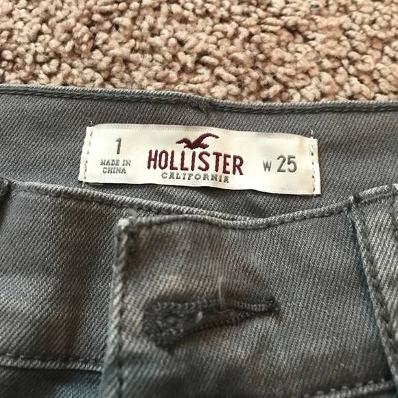 Hollister high waisted shorts grey size 1 - Picture 3 of 3