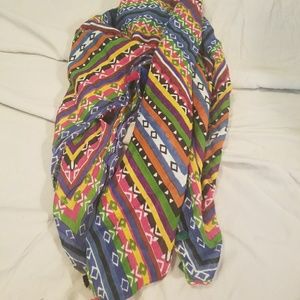 Aztec mulitcolored scarf