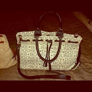 Dooney and Burke black and white handbag