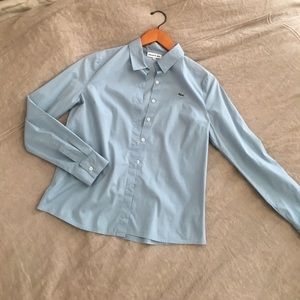 Lacoste blue shirt size 38