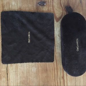 Tom Ford Velvet sunglasses case & cleaning cloth