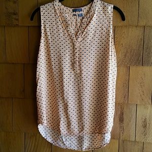 XS melon orange sleeveless tunic