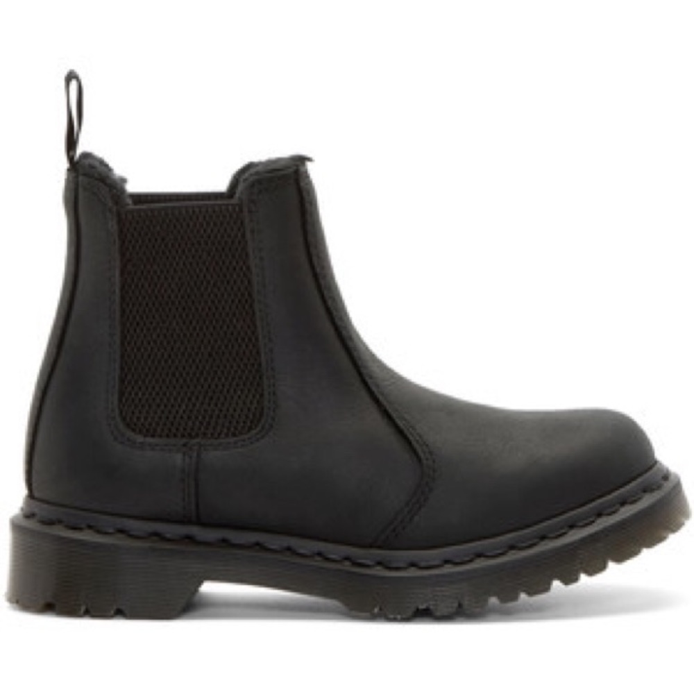 Black Leather Dr. Martens Chelsea boots