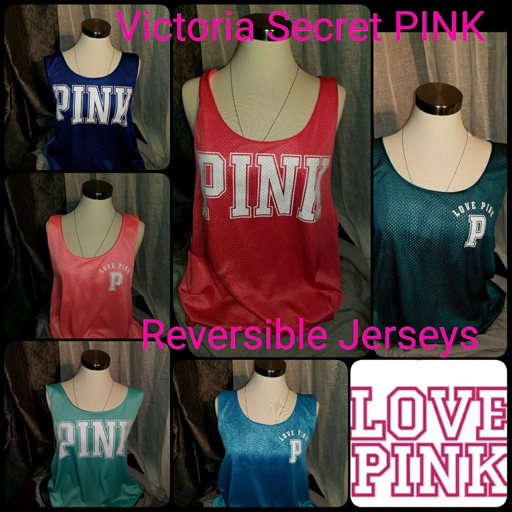 VS PINK MESH REVERSIBLE JERSEY. Gym, swim cover up
