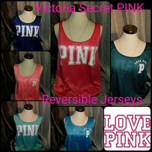 VS PINK MESH REVERSIBLE JERSEY. Gym, swim cover up