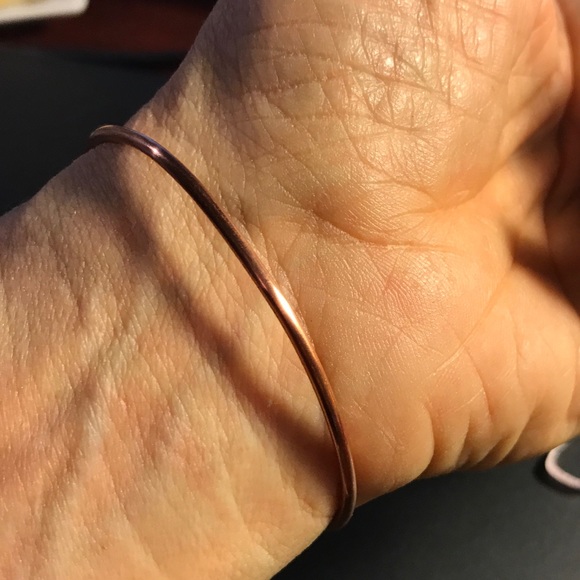 Dainty Silver daisy copper minimal cuff. NWT. - Picture 2 of 3