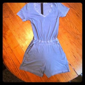 Cotton Citizen v-neck jumpsuit with zipper