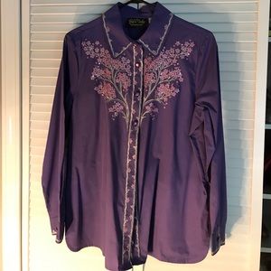 Purple Bob Mackie Top