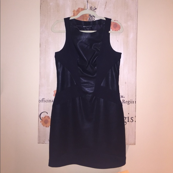 Blanc Nior Leather/Nylon Dress - Picture 1 of 2