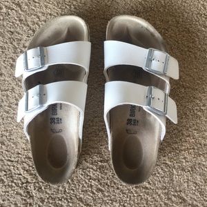 Authentic white birkenstocks