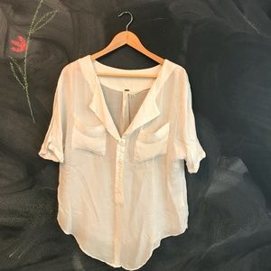 Free People Short Sleeve Blouse