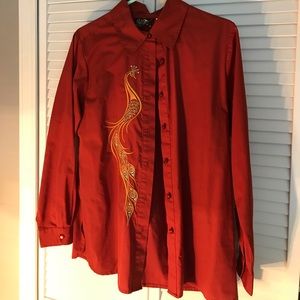 Embroidered Bob Mackie Top