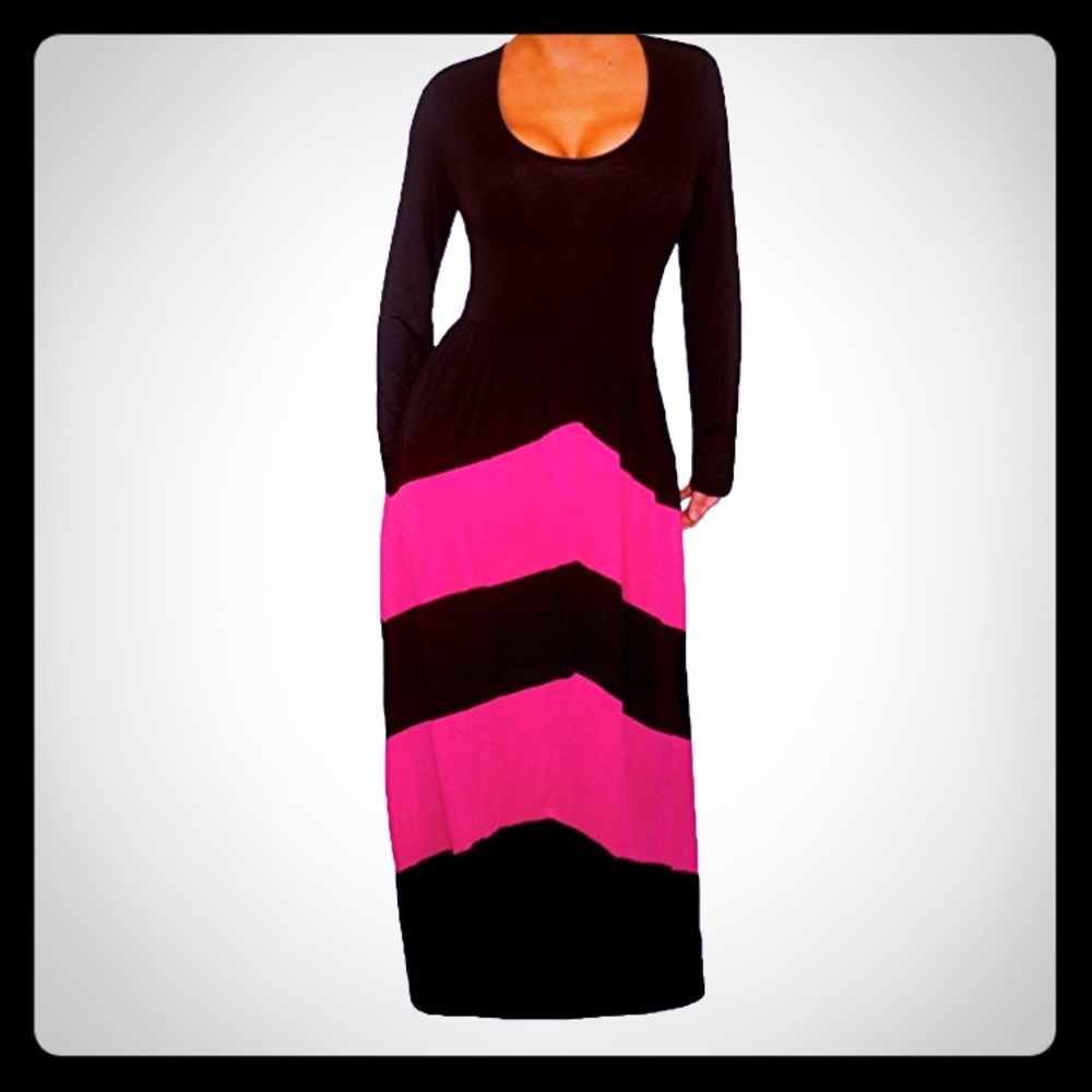 Gorgeous chevron maxi dress size 16