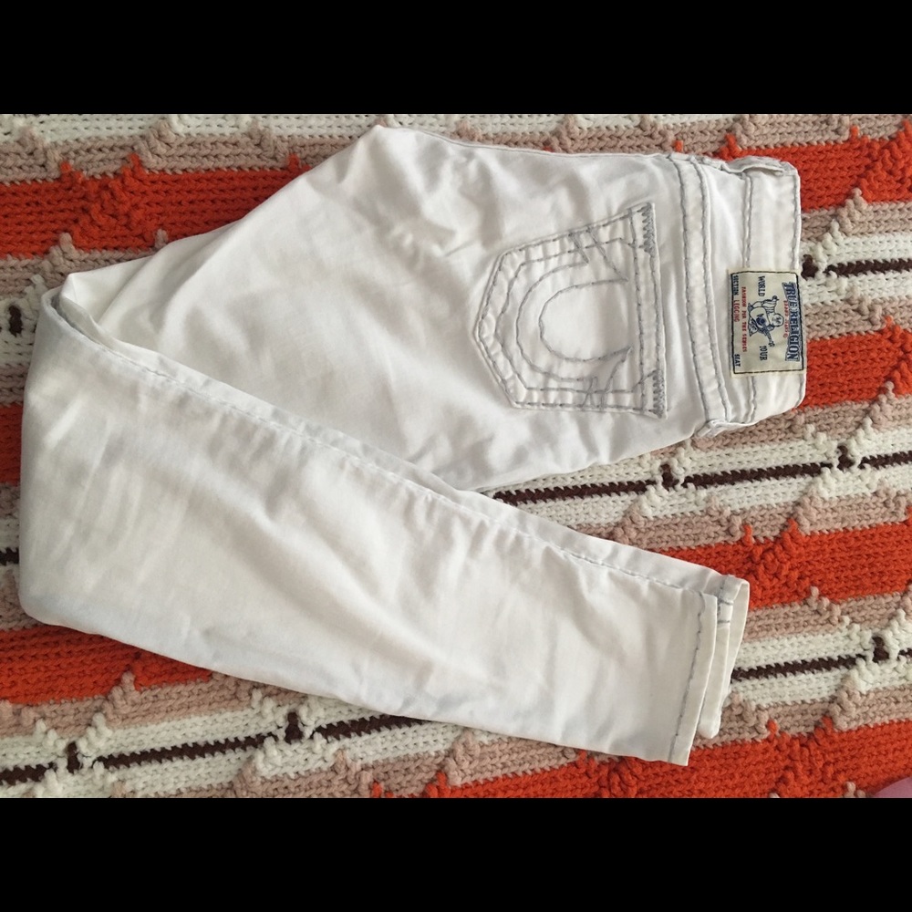 Optic white true religion super T legging