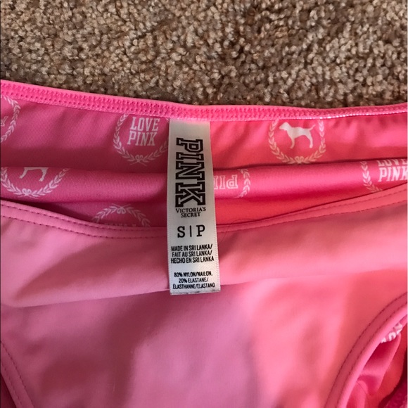 Pink bathing suit top and bottom size small - Picture 3 of 3